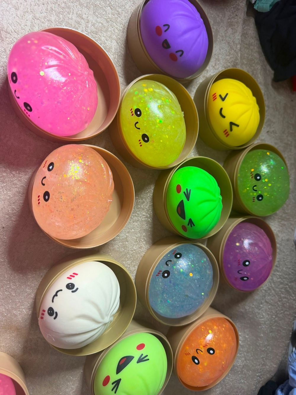 Squishy Bun Toy - Multicolor Soft Sensory Bun